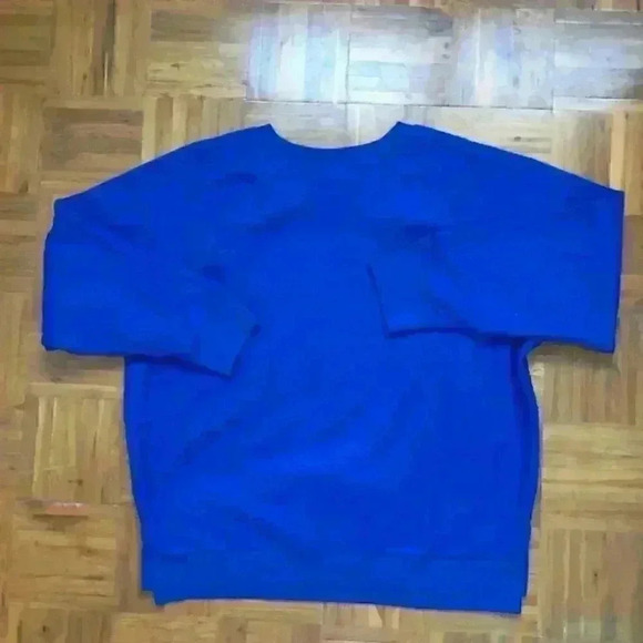 VS Victoria Secret PINK brand blue fleece pullovers LARGE - Picture 3 of 4